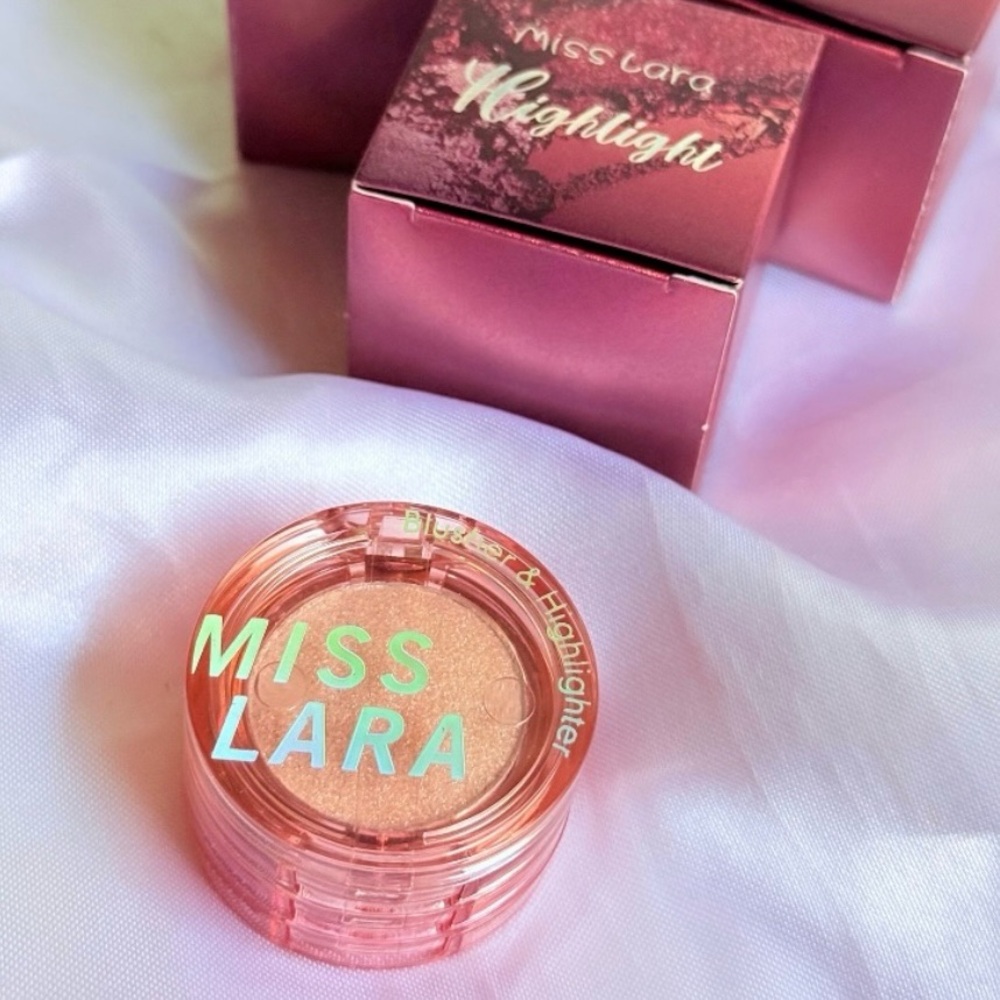 Miss Lara Blusher & Highlighter Single Compact | Shimmer Glow | New in Box